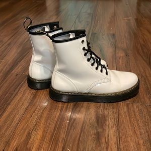 White Dr. martens boots. Worn once.